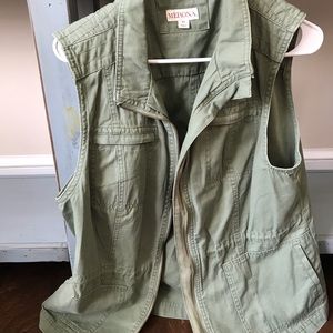 Army green tunic vest